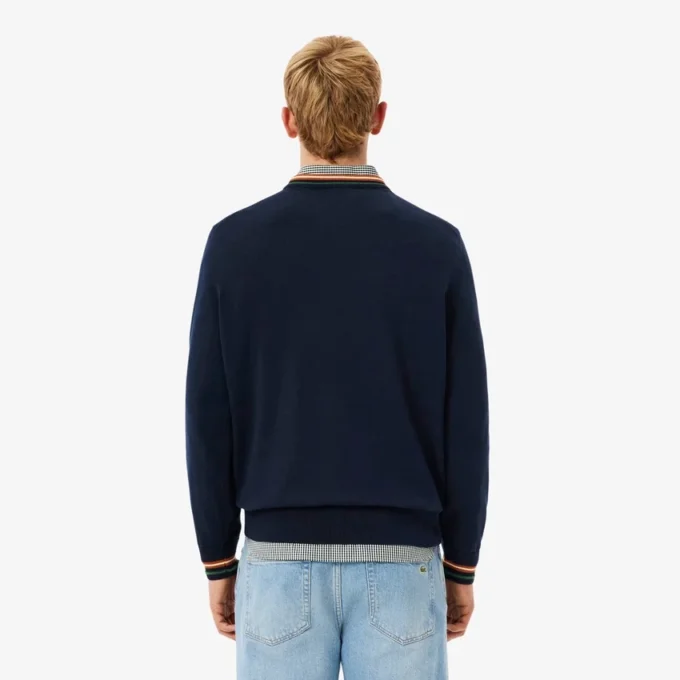 Pull en jersey de coton rayé pour homme Pull en jersey de coton rayé pour homme