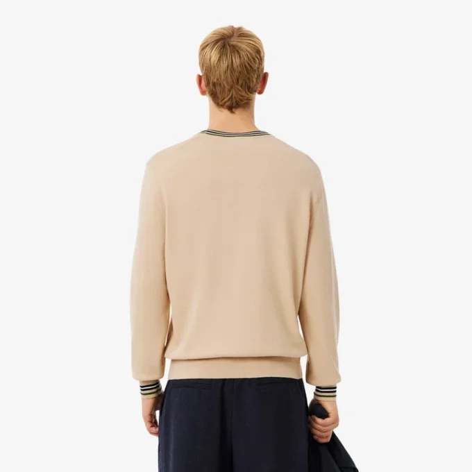 Pull en jersey de coton rayé pour homme Pull en jersey de coton rayé pour homme