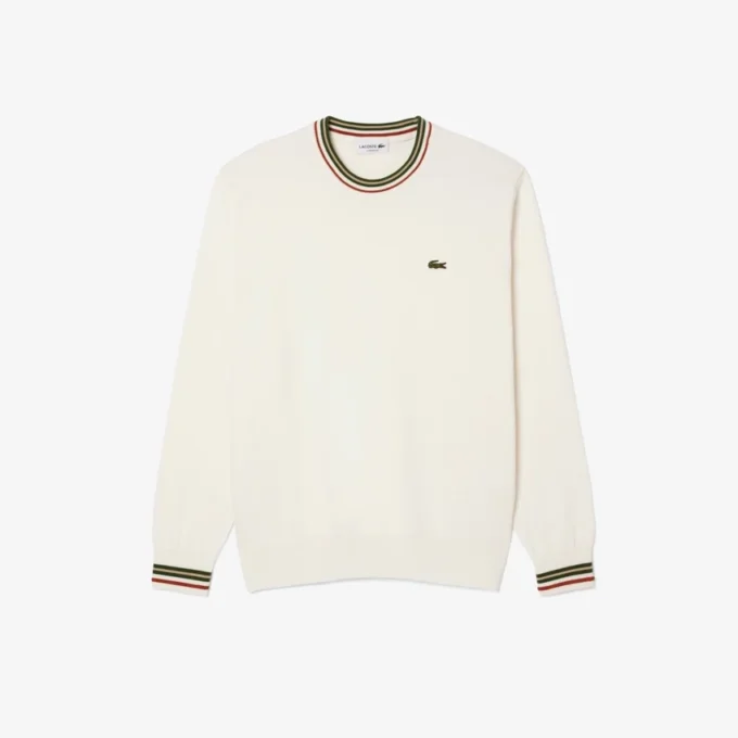 Pull en jersey de coton rayé pour homme Pull en jersey de coton rayé pour homme
