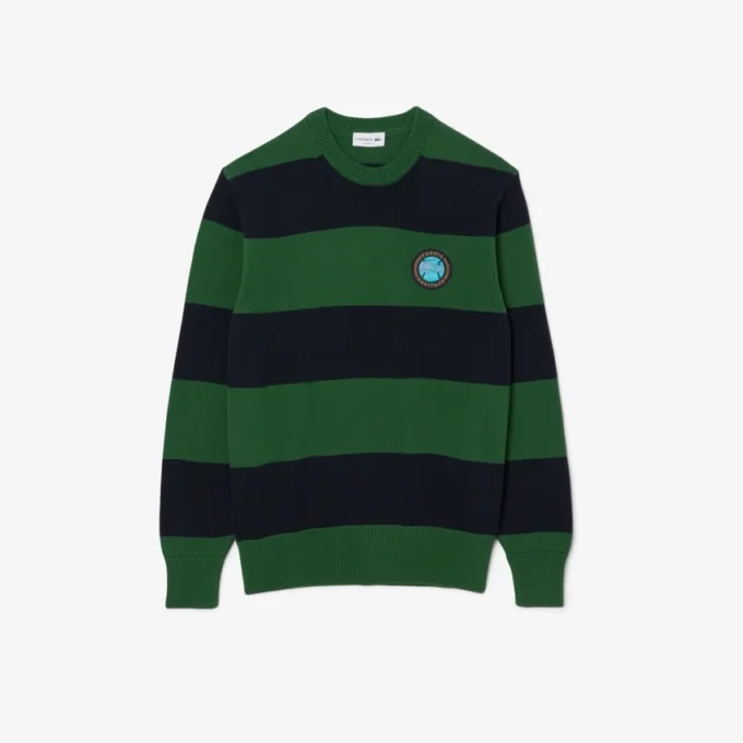 Pull en jersey de coton rayé pour homme Pull en jersey de coton rayé pour homme