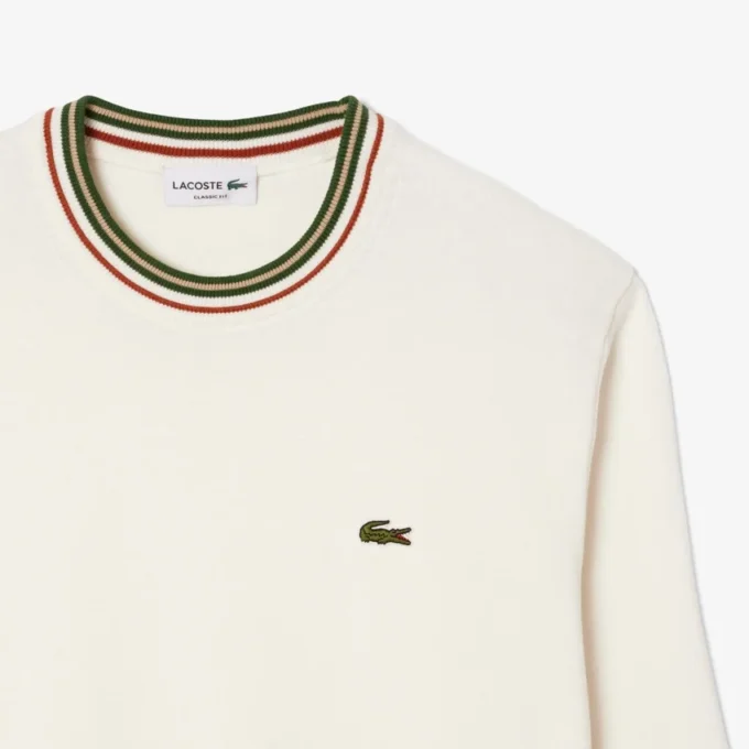 Pull en jersey de coton rayé pour homme Pull en jersey de coton rayé pour homme