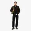 Pull en laine à col montant et fermeture éclair pour homme Pull en laine à col montant et fermeture éclair pour homme