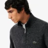 Pull en laine à col montant et fermeture éclair pour homme Pull en laine à col montant et fermeture éclair pour homme