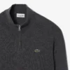 Pull en laine à col montant et fermeture éclair pour homme Pull en laine à col montant et fermeture éclair pour homme