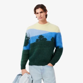 Pull en laine d&rsquo;alpaga Landscape pour homme