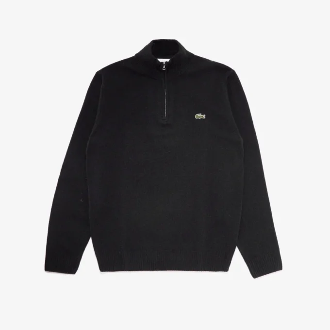 Pull en laine à demi-zip pour homme Pull en laine à demi-zip pour homme