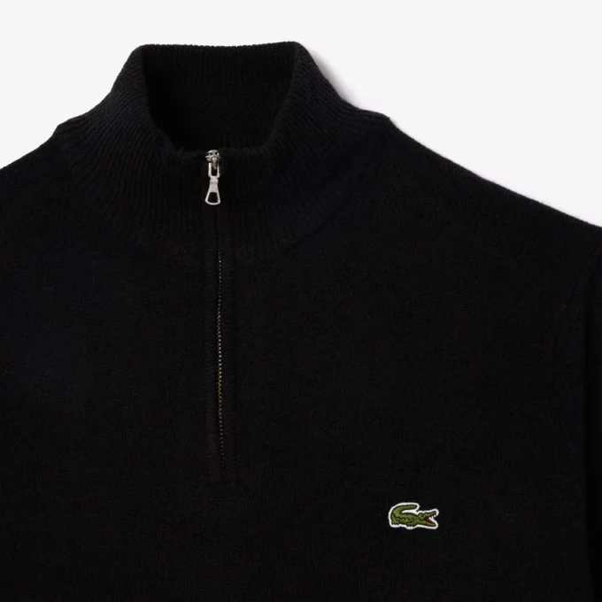 Pull en laine à demi-zip pour homme Pull en laine à demi-zip pour homme