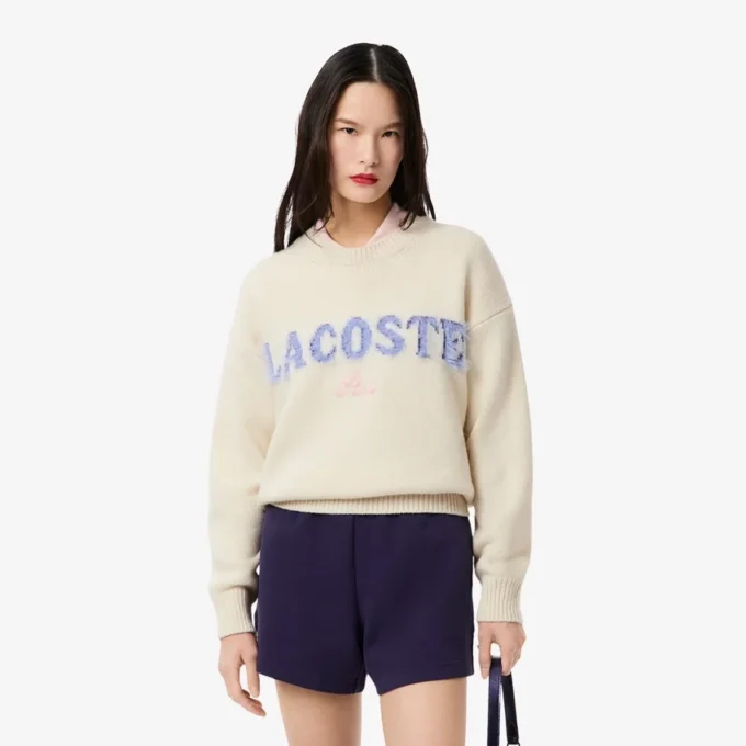 Pull en laine intarsia pour femme Pull en laine intarsia pour femme