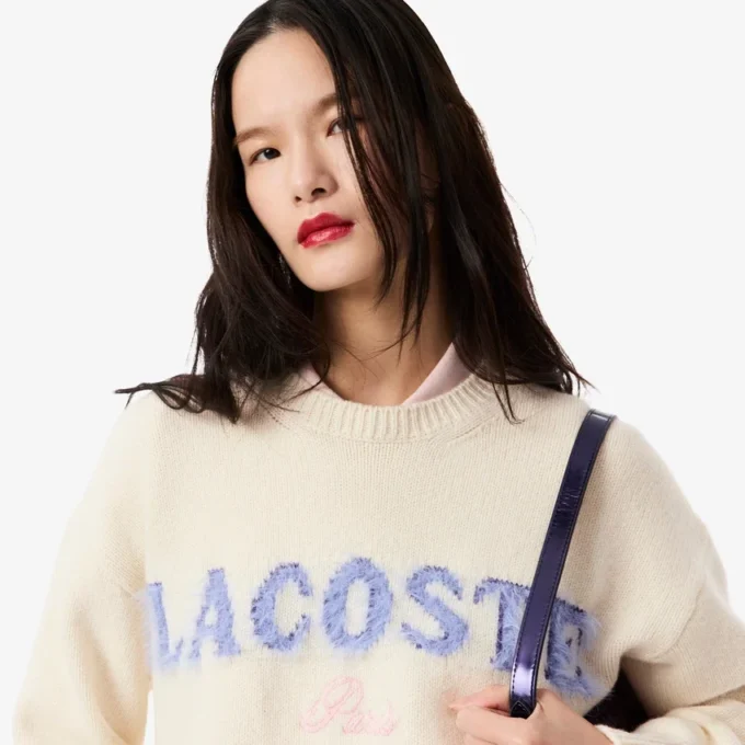 Pull en laine intarsia pour femme Pull en laine intarsia pour femme