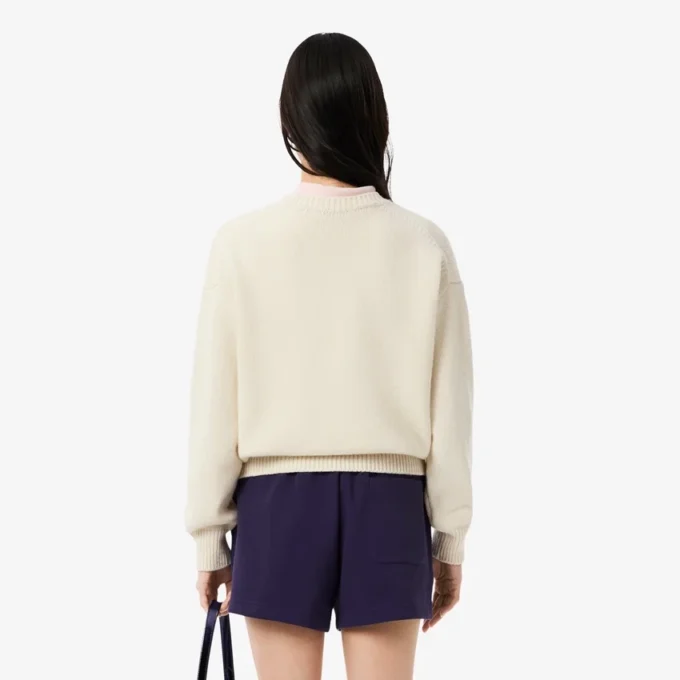Pull en laine intarsia pour femme Pull en laine intarsia pour femme