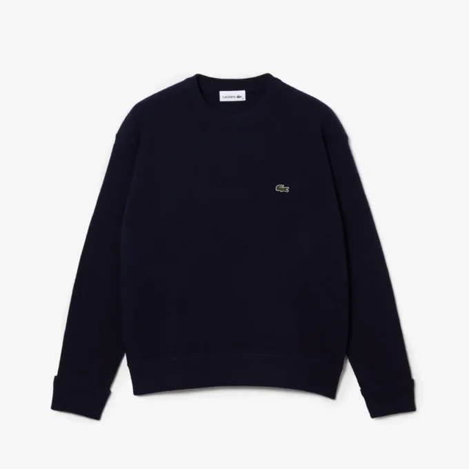 Pull en laine à mailles mousse coupe ample pour femme Pull en laine à mailles mousse coupe ample pour femme