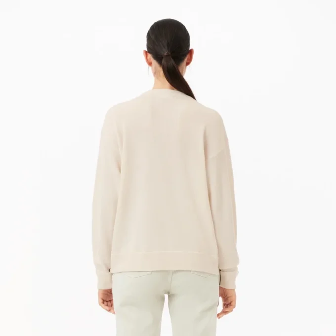 Pull en laine à mailles mousse coupe ample pour femme