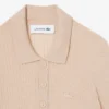 Pull en laine mérinos à col polo et côtes 3D Pull en laine mérinos à col polo et côtes 3D