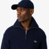 Pull en laine épaisse à demi-zip pour homme Pull en laine épaisse à demi-zip pour homme