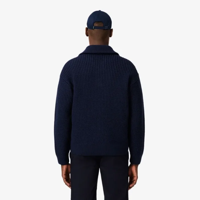 Pull en laine épaisse à demi-zip pour homme Pull en laine épaisse à demi-zip pour homme