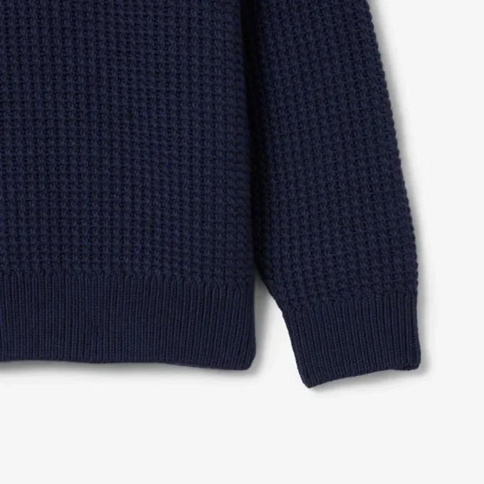Pull en laine épaisse à demi-zip pour homme Pull en laine épaisse à demi-zip pour homme