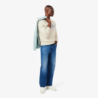 Pull en laine pour homme avec motif intarsia