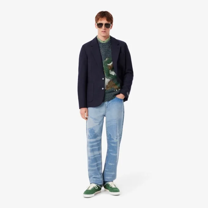 Pull en maille intarsia Crocodile pour homme Pull en maille intarsia Crocodile pour homme