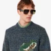 Pull en maille intarsia Crocodile pour homme Pull en maille intarsia Crocodile pour homme