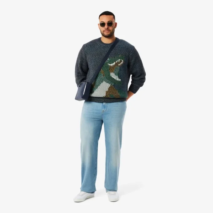 Pull en maille intarsia Crocodile pour homme Pull en maille intarsia Crocodile pour homme