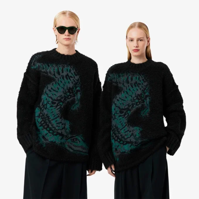 Pull Jacquard Crocodile de défilé Pull Jacquard Crocodile de défilé