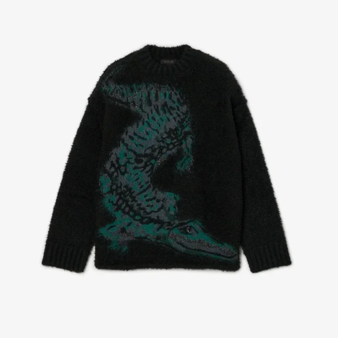 Pull Jacquard Crocodile de défilé Pull Jacquard Crocodile de défilé