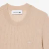 Pull à manches courtes en laine mérinos à côtes pour femme Pull à manches courtes en laine mérinos à côtes pour femme