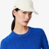 Pull à manches courtes en maille côtelée pour femme Pull à manches courtes en maille côtelée pour femme