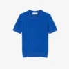 Pull à manches courtes en maille côtelée pour femme Pull à manches courtes en maille côtelée pour femme