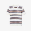 Pull à manches courtes en maille côtelée pour femme Pull à manches courtes en maille côtelée pour femme