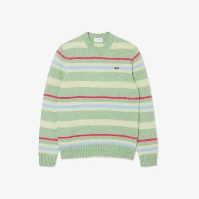 Pull rayé en laine d&rsquo;alpaga pour homme