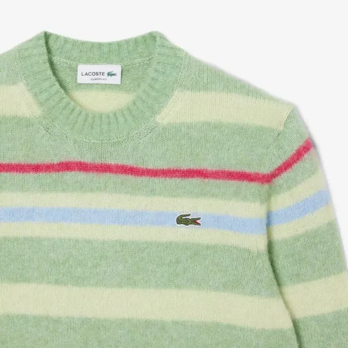Pull rayé en laine d&rsquo;alpaga pour homme