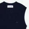 Pull sans manches en maille 3D de laine mérinos Pull sans manches en maille 3D de laine mérinos