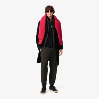 Pull zippé en laine pour homme
