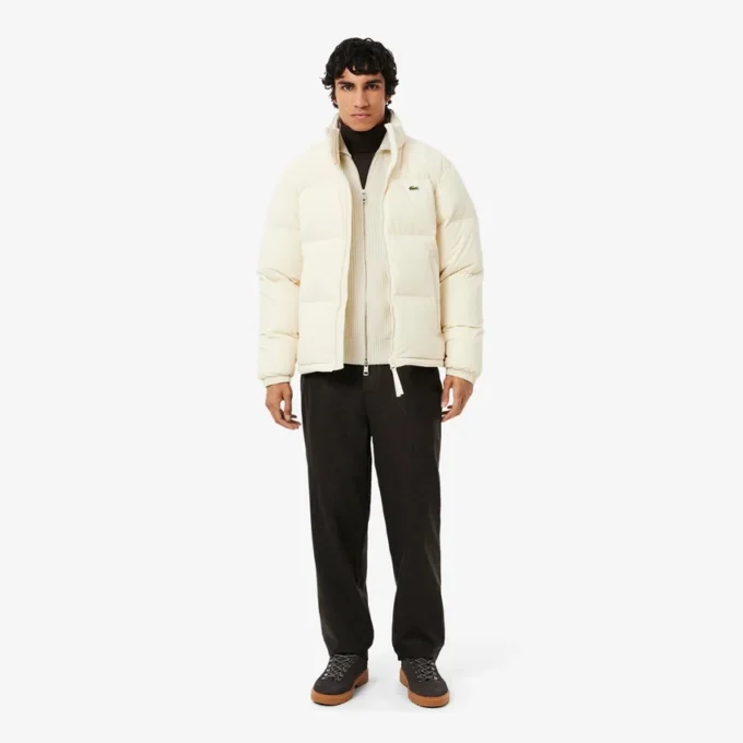Pull zippé en laine pour homme