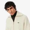 Pull zippé en laine pour homme