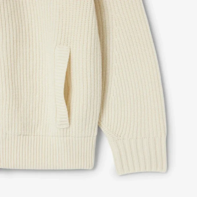 Pull zippé en laine pour homme