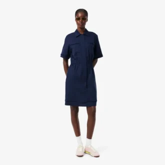 Robe chemise fluide en mélange de lin The Blend