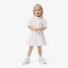 Robe chemise à plis en popeline