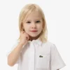 Robe chemise à plis en popeline
