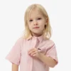 Robe chemise à plis en popeline