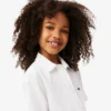 Robe chemise à plis en popeline