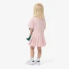 Robe chemise à plis en popeline