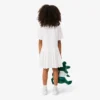 Robe chemise à plis en popeline