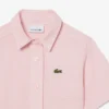 Robe chemise à plis en popeline