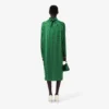 Robe à col foulard en satin imprimé Runway