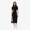 Robe à col polo Diamanta Crocodile coupe ajustée pour femme