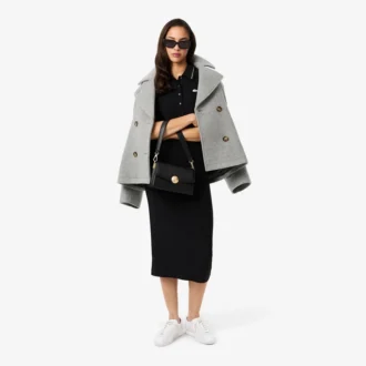 Robe à col polo Diamanta Crocodile coupe ajustée pour femme