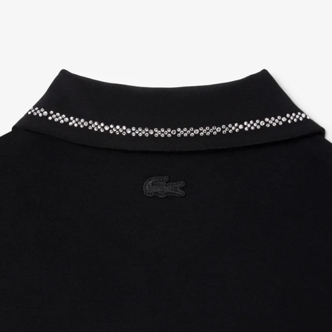 Robe à col polo Diamanta Crocodile coupe ajustée pour femme