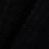 Robe à col polo en maille côtelée duveteuse pour femme